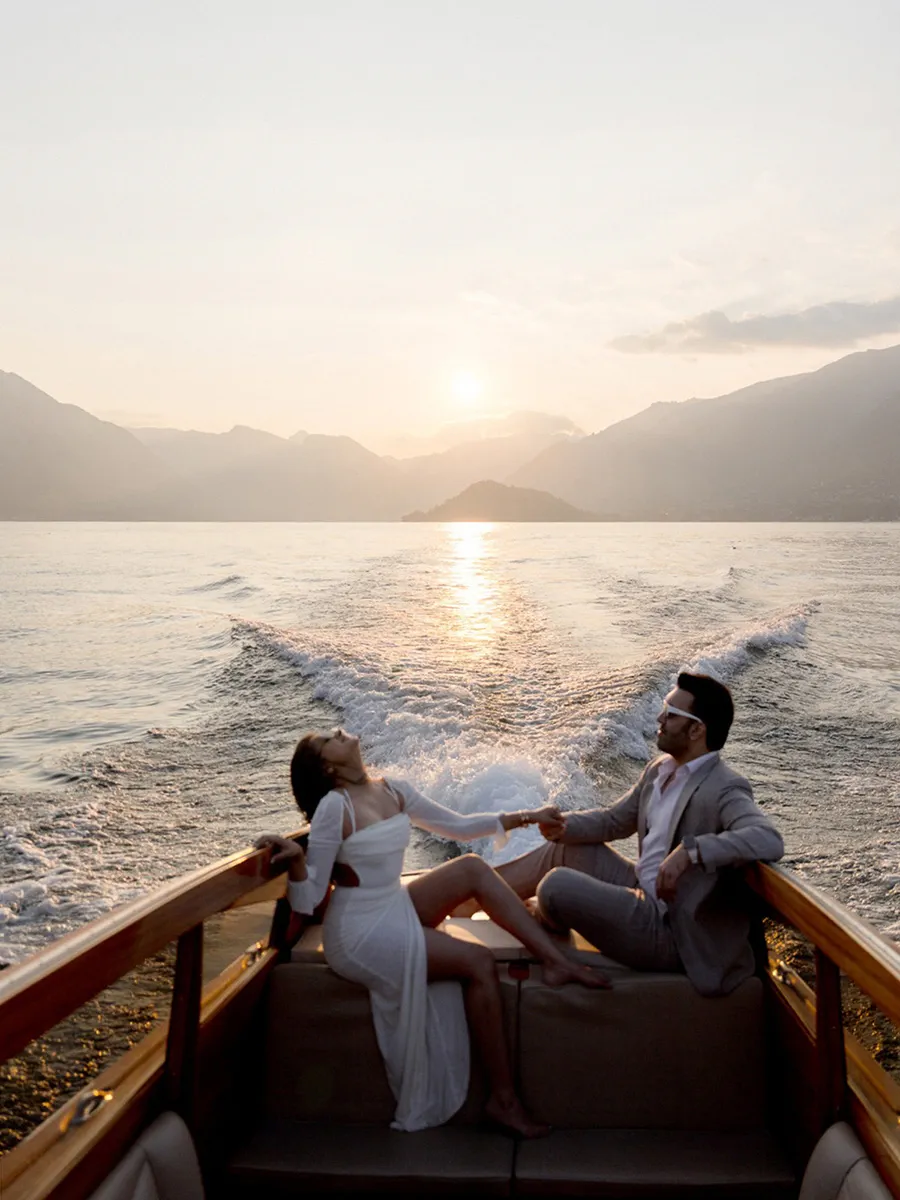 Sunset on the Lake - V1 -LakeComoOnBoat - Lake Como private boat tour